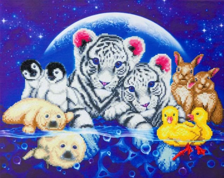 CAK-A127L: "Moonlight Fantasy" 40x50cm Crystal Art Kit