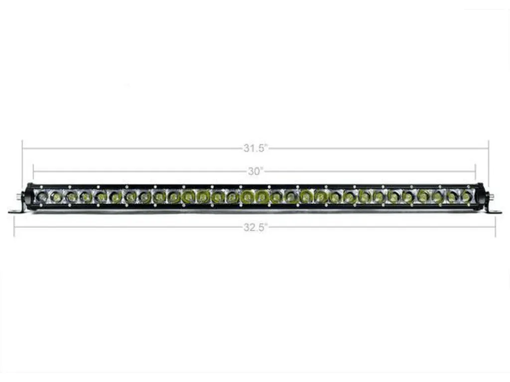 Cali Raised 32" Lower Bumper Flush Slim LED Light Bar Combo - 2023-2016 Toyota Tacoma