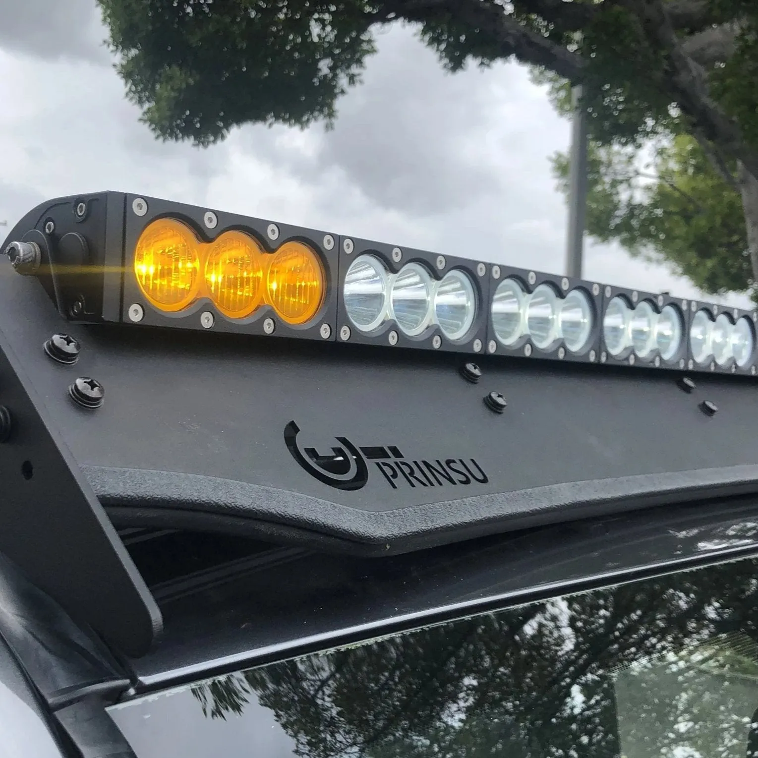 Cali Raised LED Dual Function 43" LED Light Bar w/ Mounting Bracket