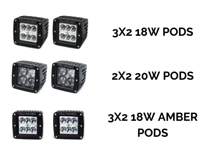 Cali Raised LED Fog Light Kit For Tacoma (2005-2011)