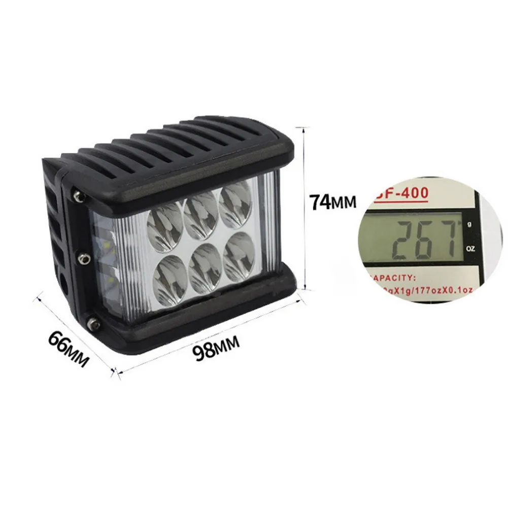 Car  Led  Work  Light, Aluminum 36w Three-sided Spotlight, IP 67