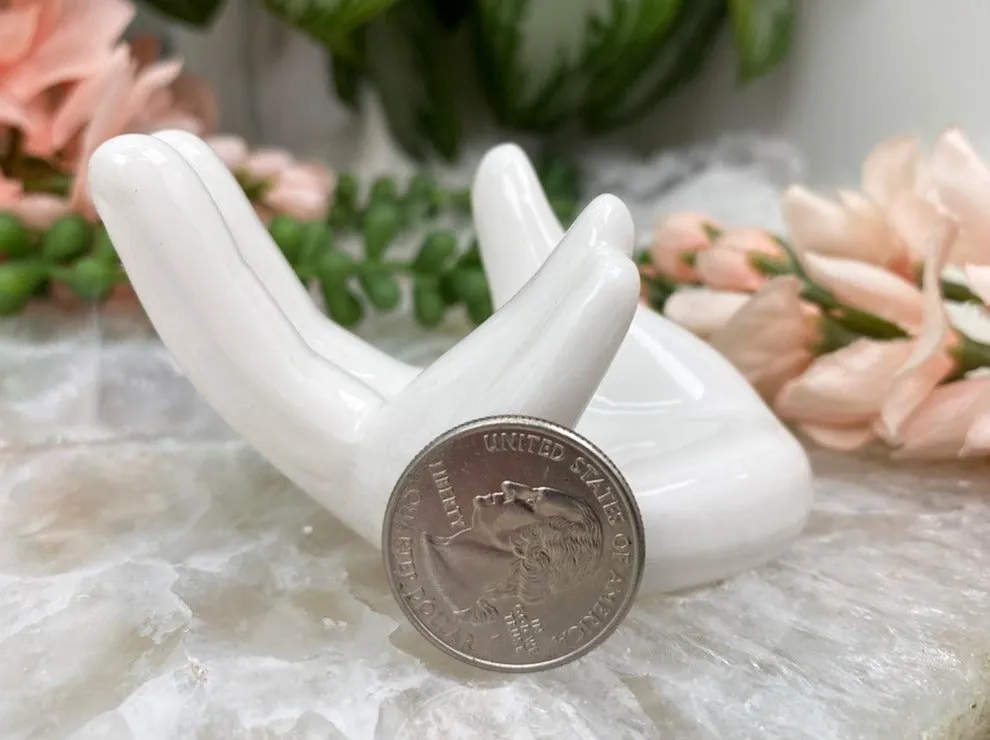 Ceramic Hand Sphere Holder