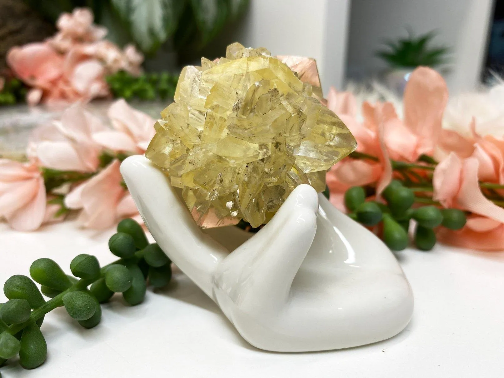 Ceramic Hand Sphere Holder