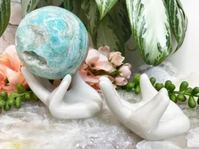 Ceramic Hand Sphere Holder