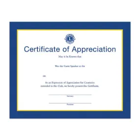 CERTIFICATE FOR GUEST SPEAKERS
