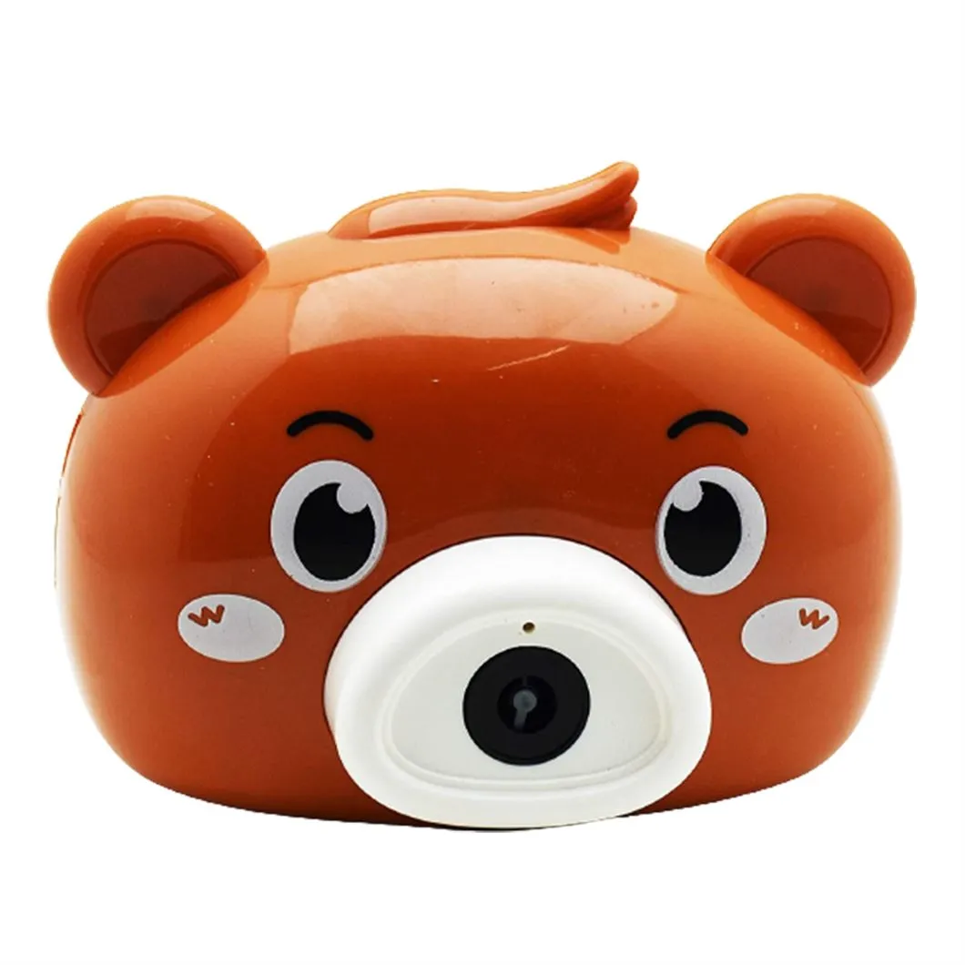 Children's Bubble Camera Toy with real Bubble Spraying feature, 3 Years - Brown