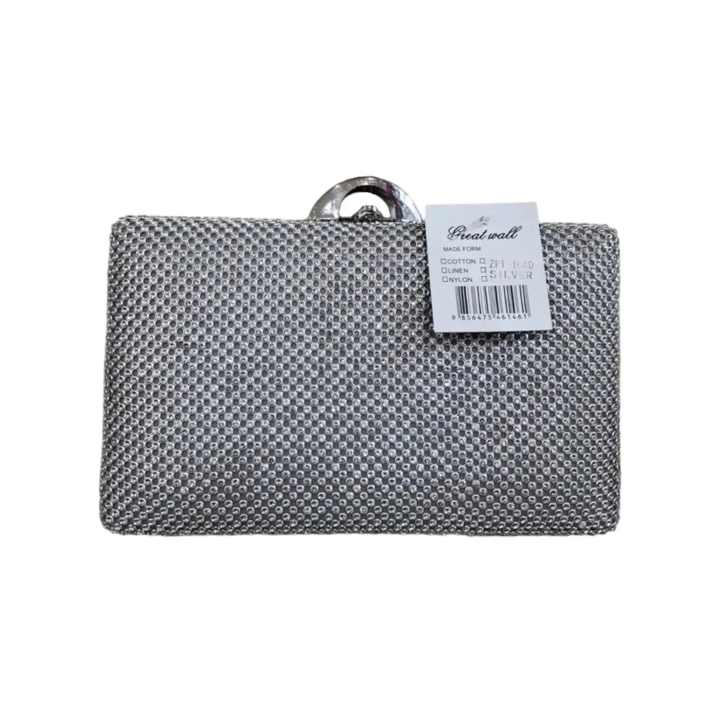 Crystal-Embellished Clutch Bag