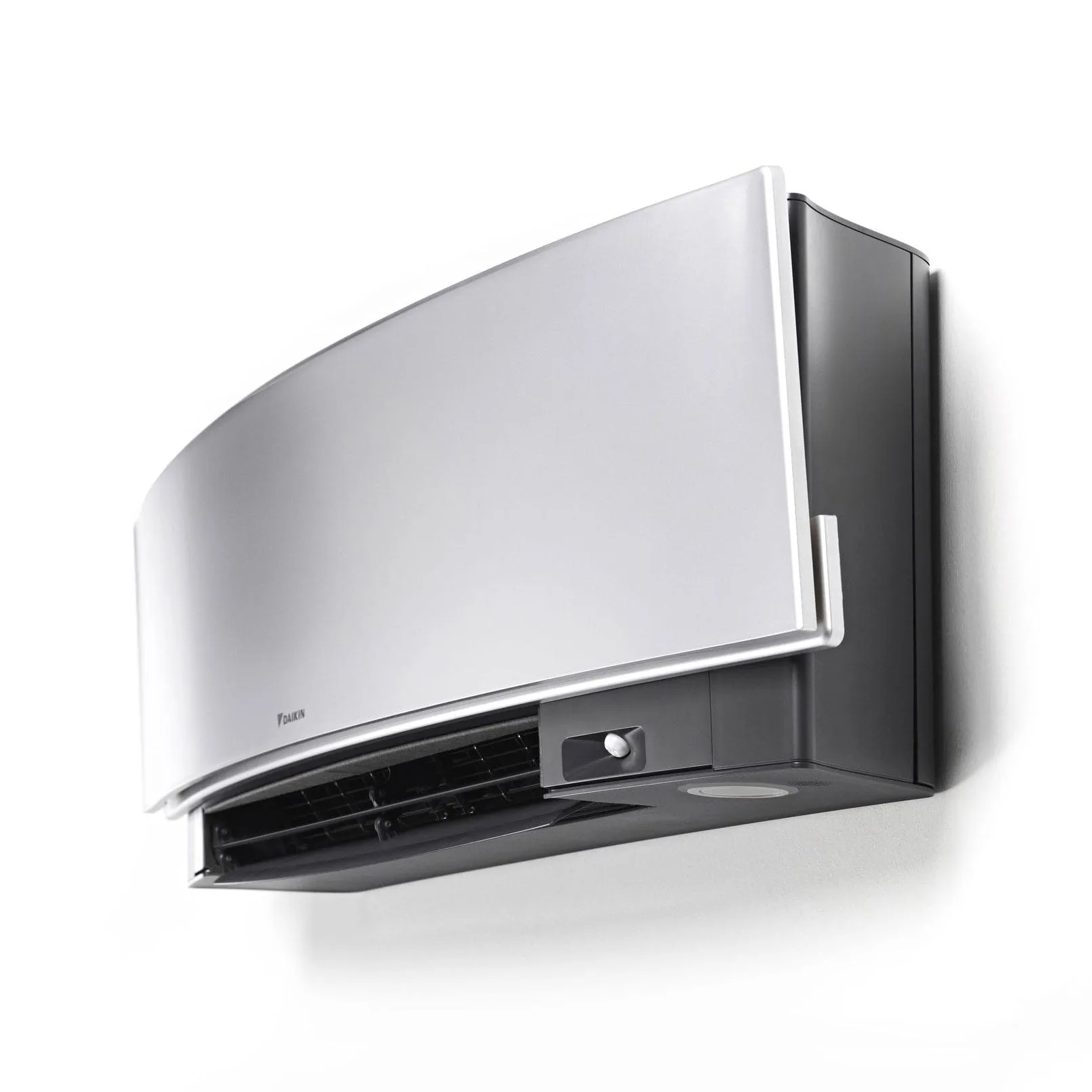Daikin 2-Zone Wall Mounted Emura Silver Ductless Mini-Split 18000 BTU Heat Pump Air Conditioner 12k   12k - 16 SEER2