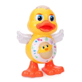 Dancing Duck Battery Operated Toy with Lights & Music, 3 Years - Yellow