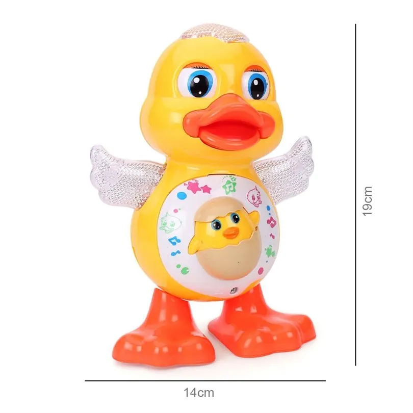 Dancing Duck Battery Operated Toy with Lights & Music, 3 Years - Yellow