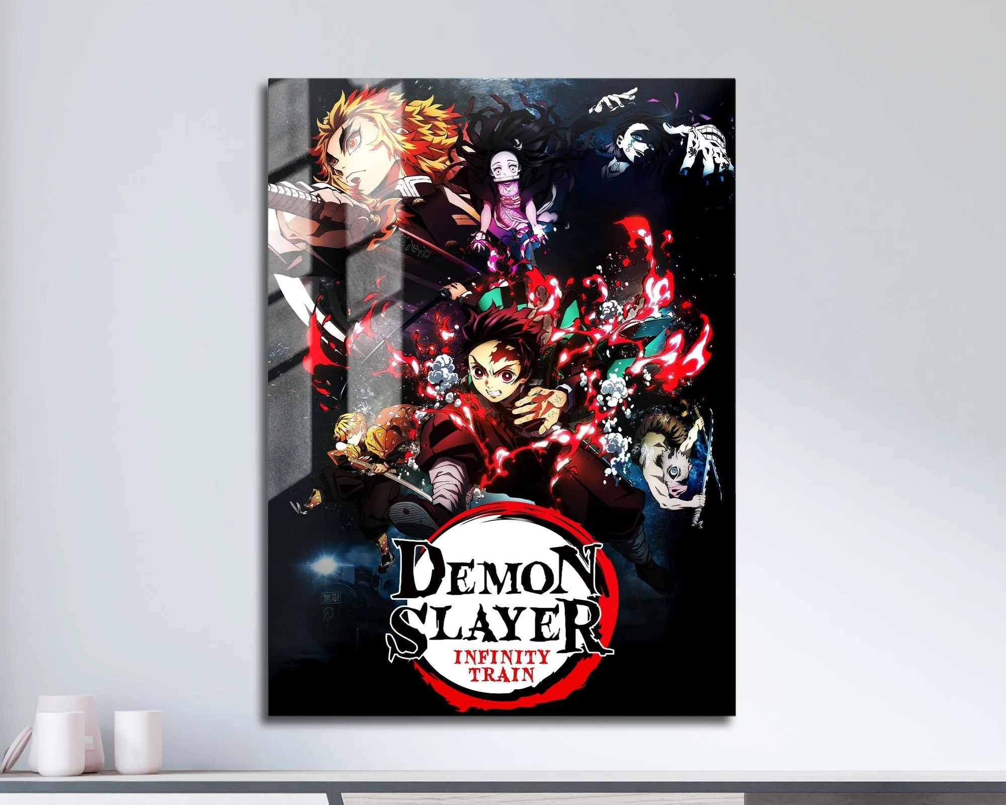 Demon Slayer Infinity Train Movie Metal Poster