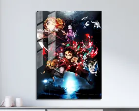 Demon Slayer Mugen Train Textless Metal Poster