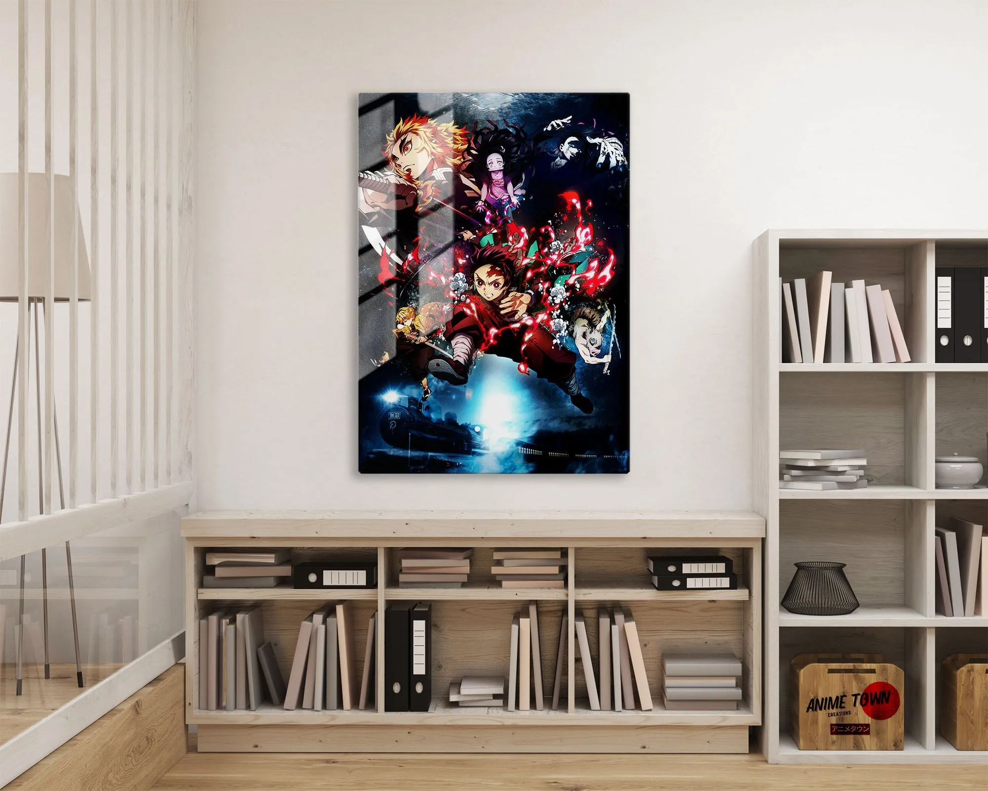 Demon Slayer Mugen Train Textless Metal Poster