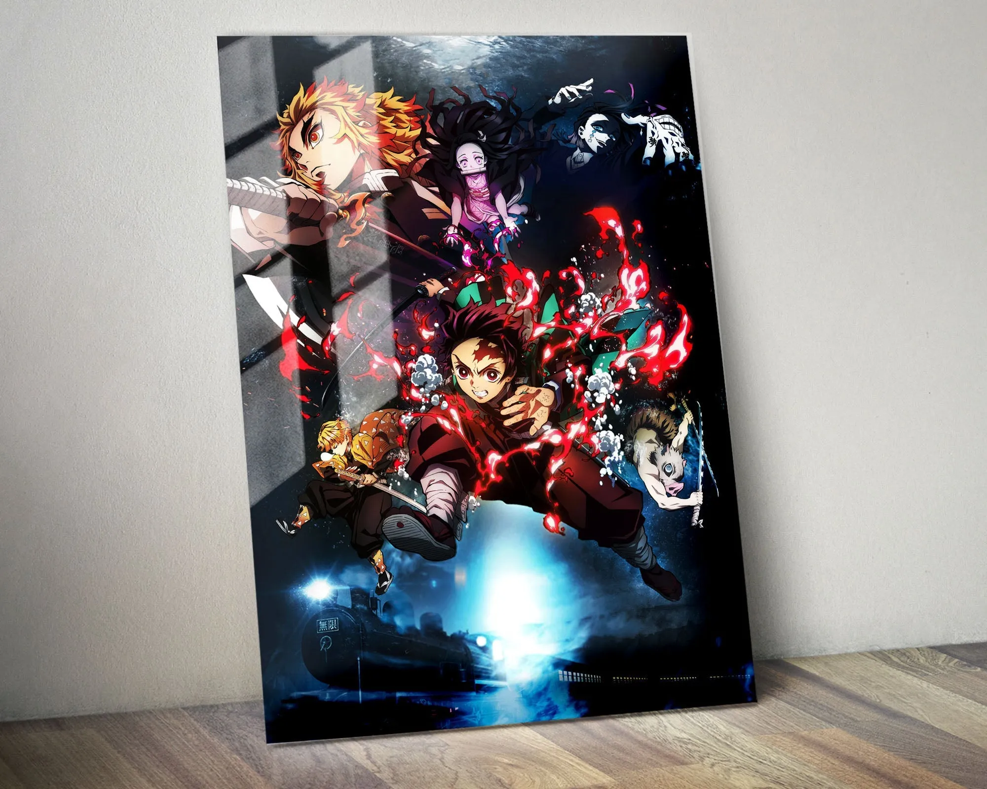 Demon Slayer Mugen Train Textless Metal Poster