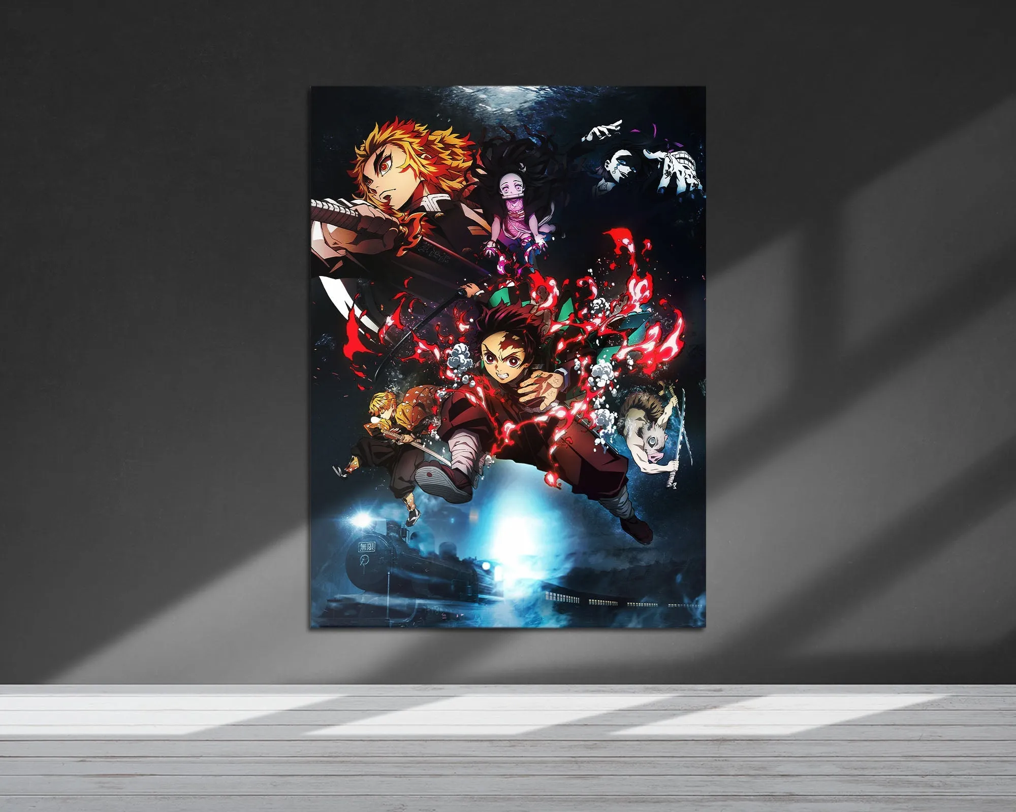Demon Slayer Mugen Train Textless Metal Poster