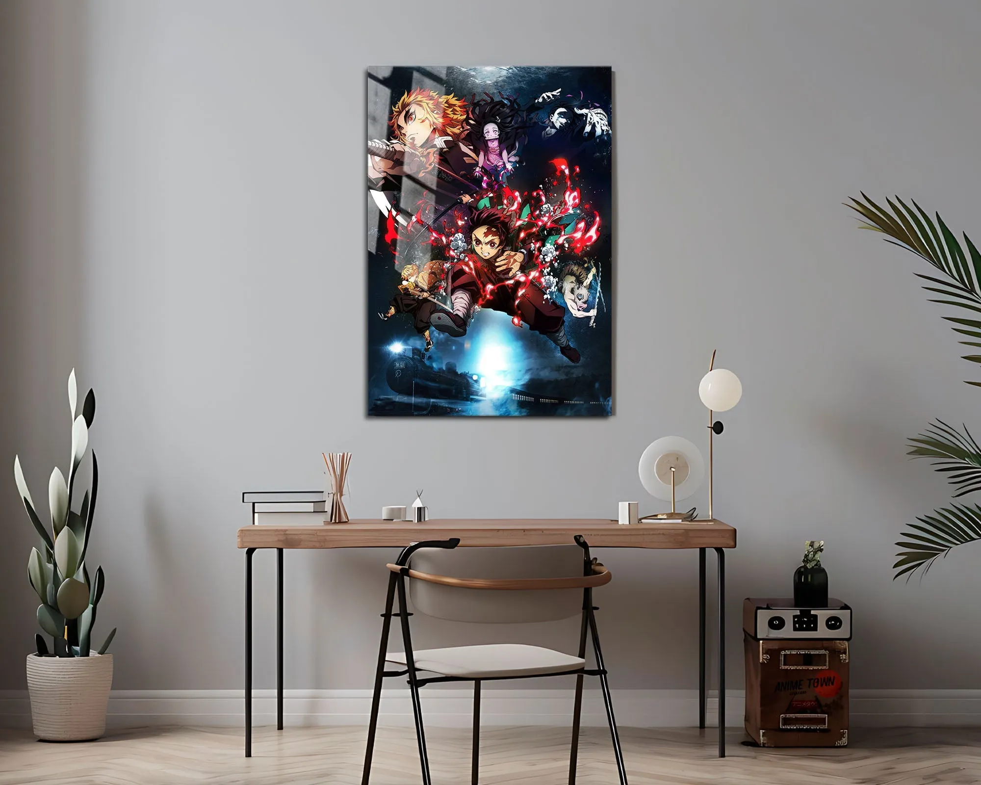 Demon Slayer Mugen Train Textless Metal Poster