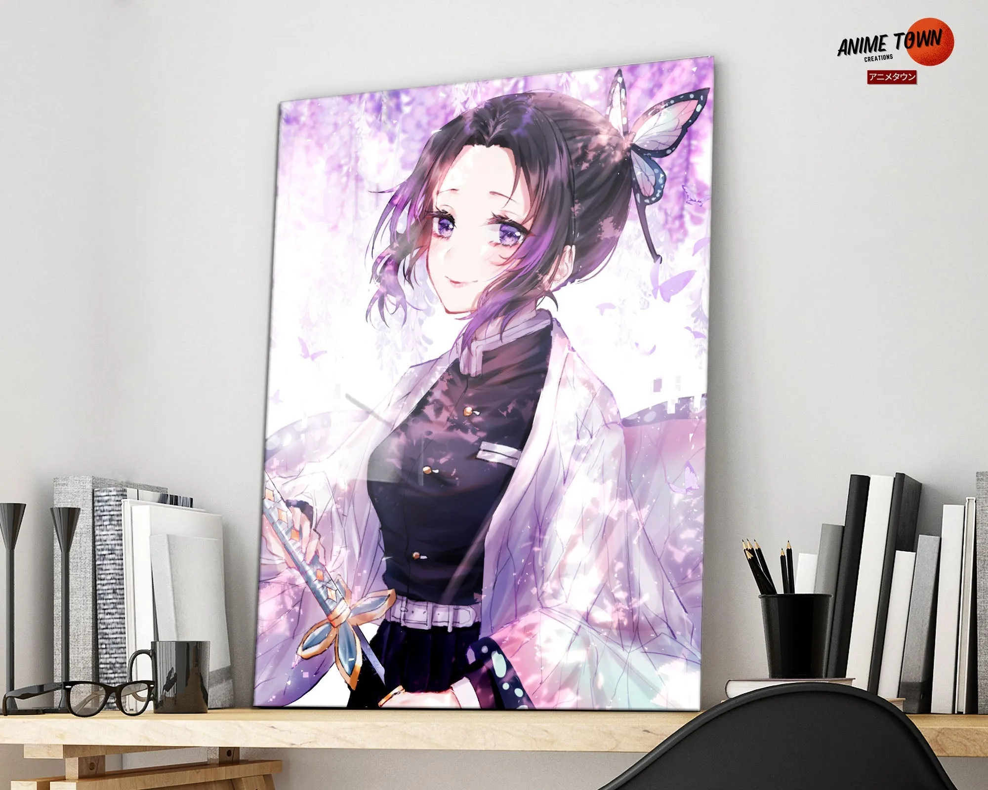 Demon Slayer Shinobu Kocho Insect Breathing Metal Poster