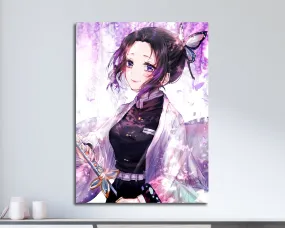 Demon Slayer Shinobu Kocho Insect Breathing Metal Poster