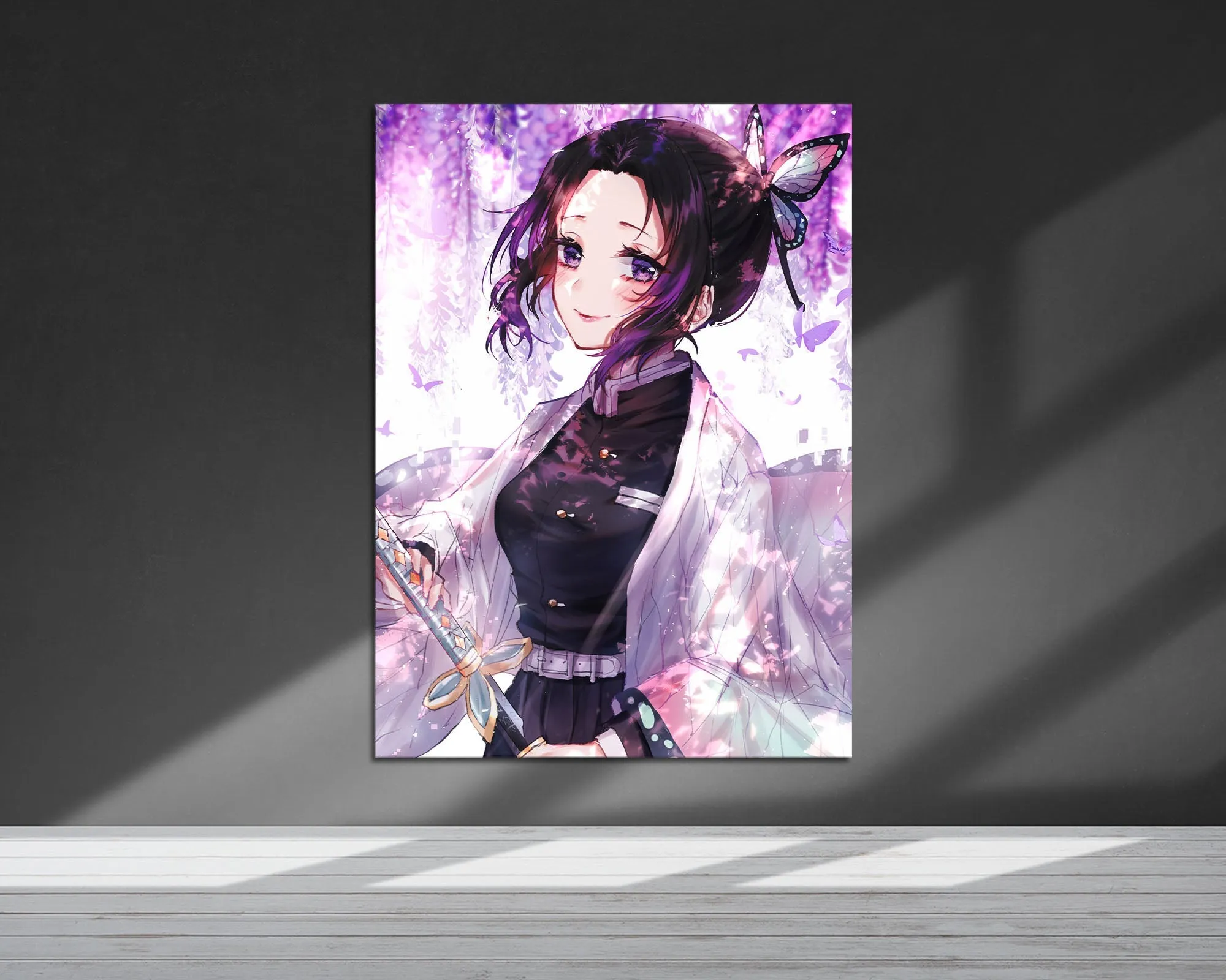 Demon Slayer Shinobu Kocho Insect Breathing Metal Poster