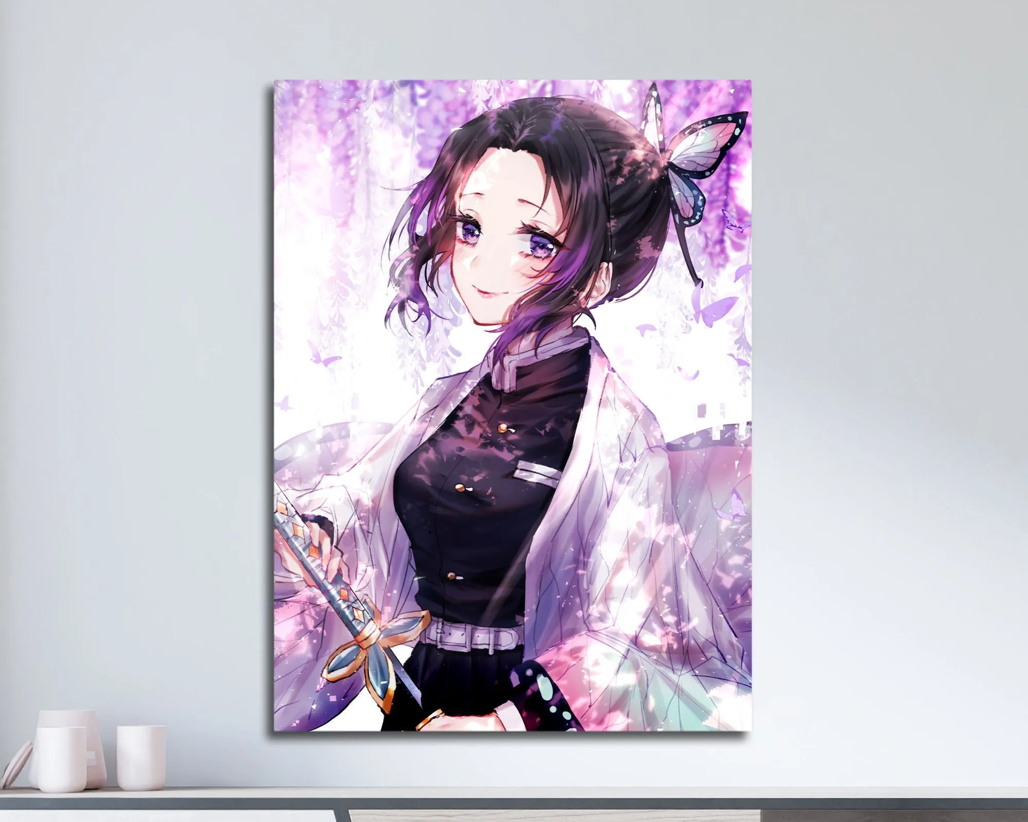 Demon Slayer Shinobu Kocho Insect Breathing Metal Poster