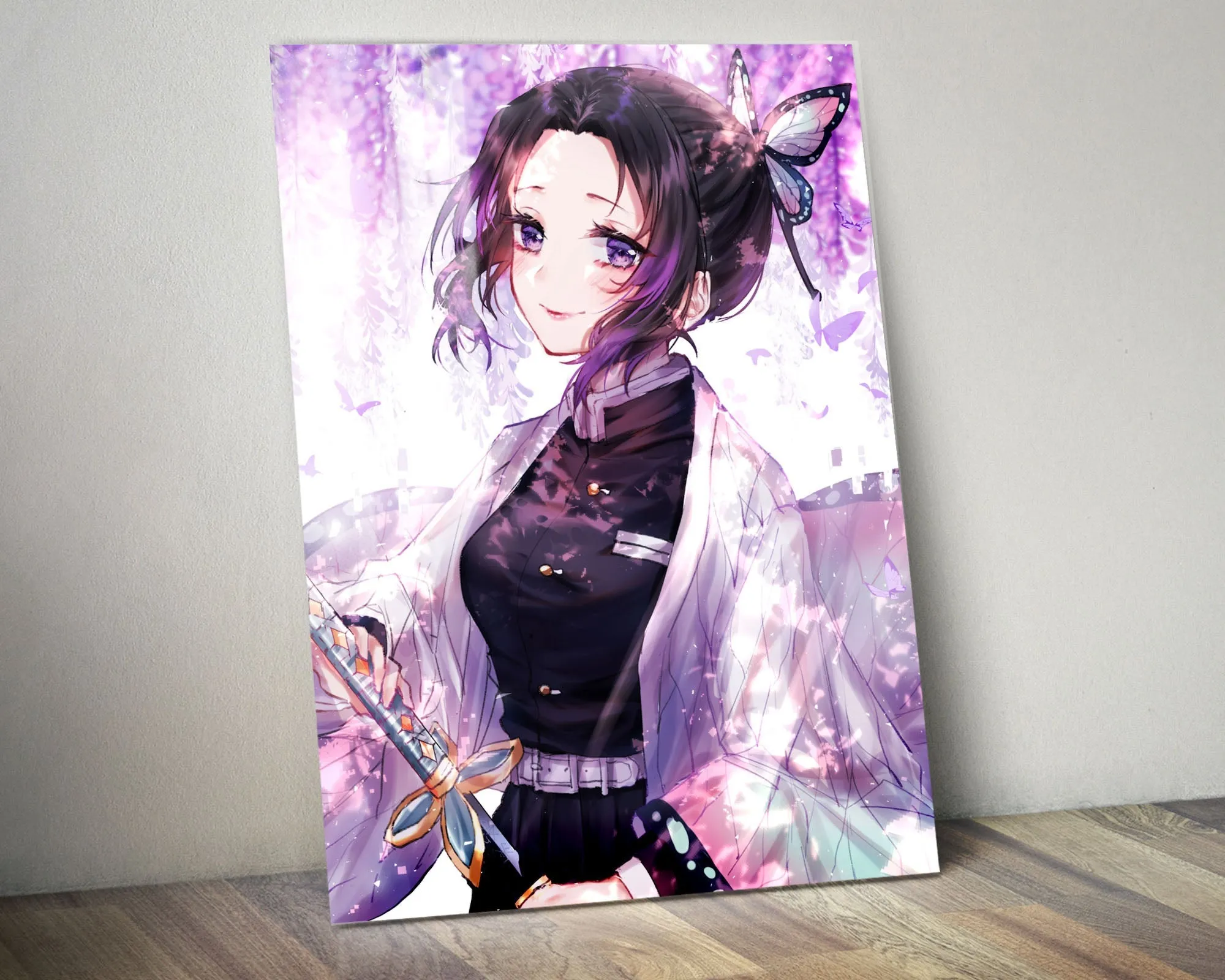 Demon Slayer Shinobu Kocho Insect Breathing Metal Poster