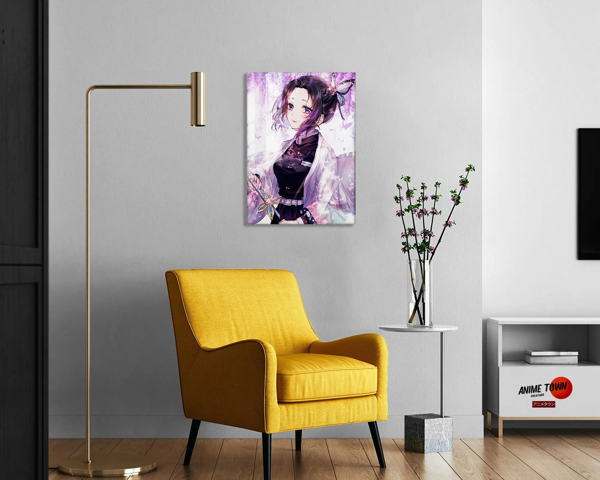 Demon Slayer Shinobu Kocho Insect Breathing Metal Poster