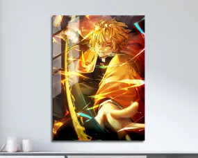 Demon Slayer Zenitsu Agatsuma Metal Poster