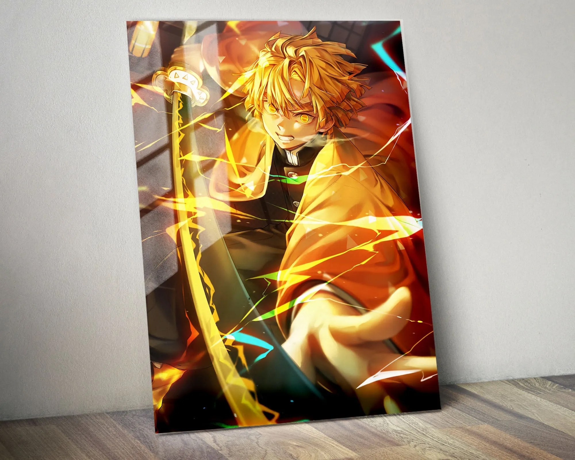 Demon Slayer Zenitsu Agatsuma Metal Poster