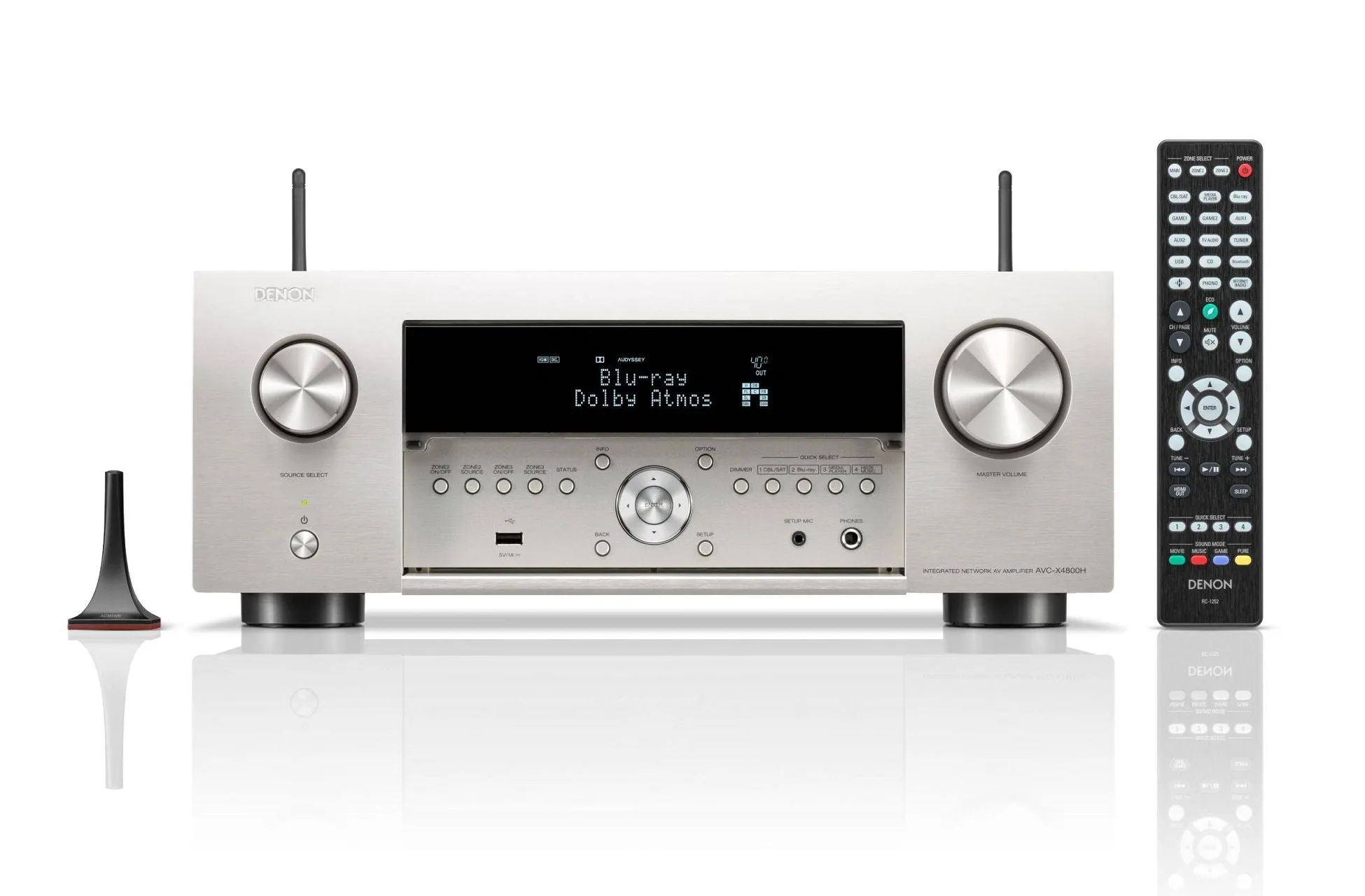 DENON AVC-X4800H 9.4 Channel 8K AV Amplifier - Silver