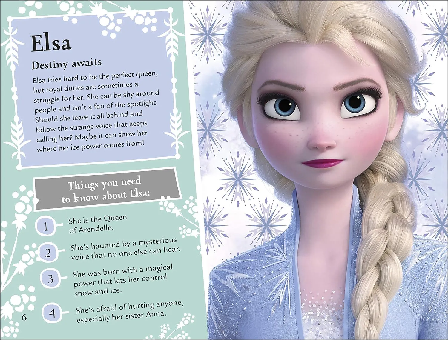 Disney Frozen II The Magical Guide Children's Book Fun Facts Quiz Poster