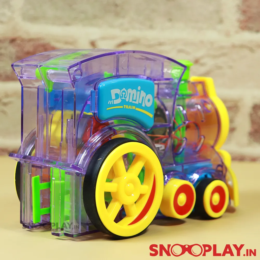 Domino Building Funny Train Toy with Music and Lights For Kids | Minor Defect Sale (COD Not Available)