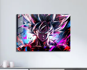 Dragon Ball Neon Goku Metal Poster