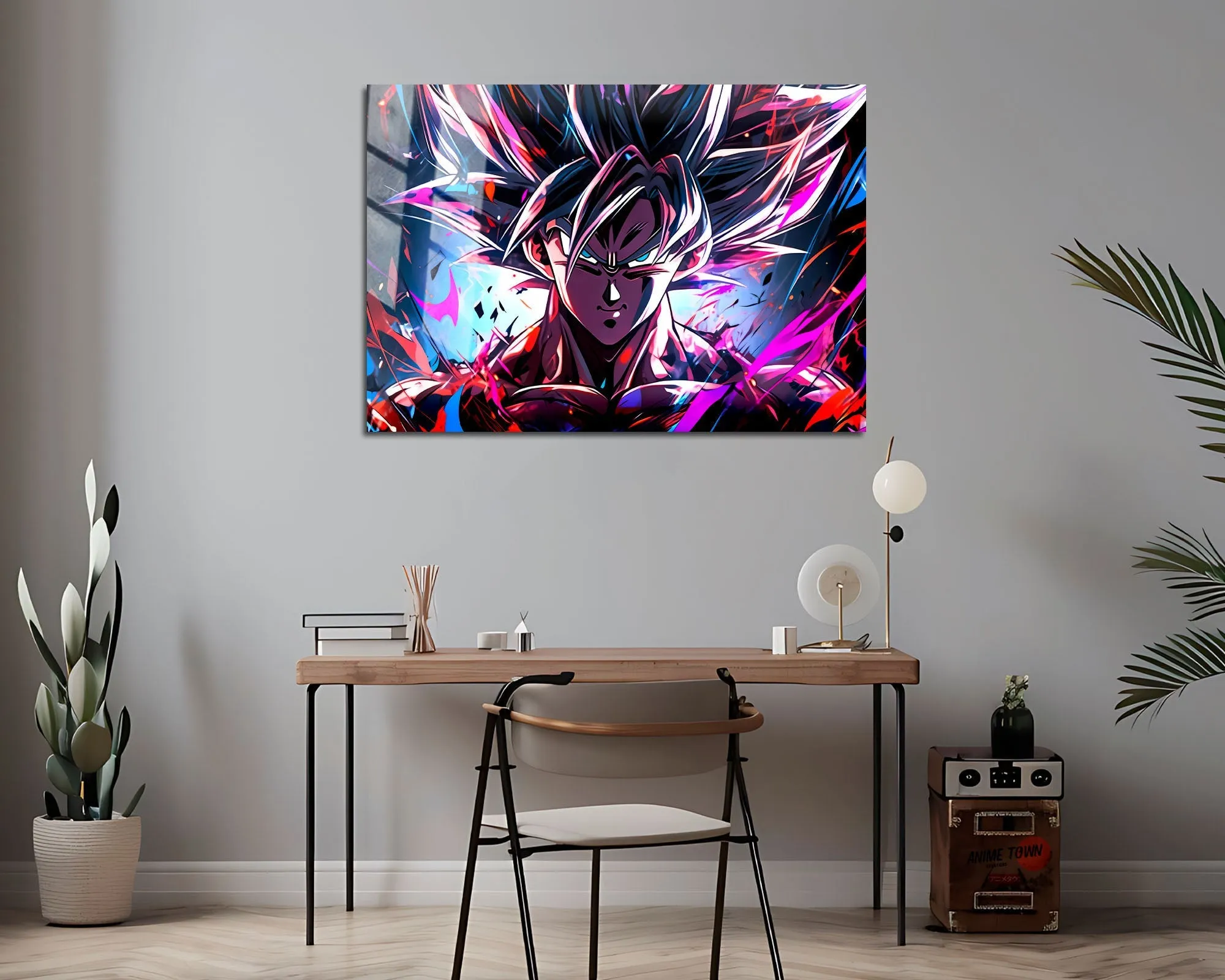 Dragon Ball Neon Goku Metal Poster