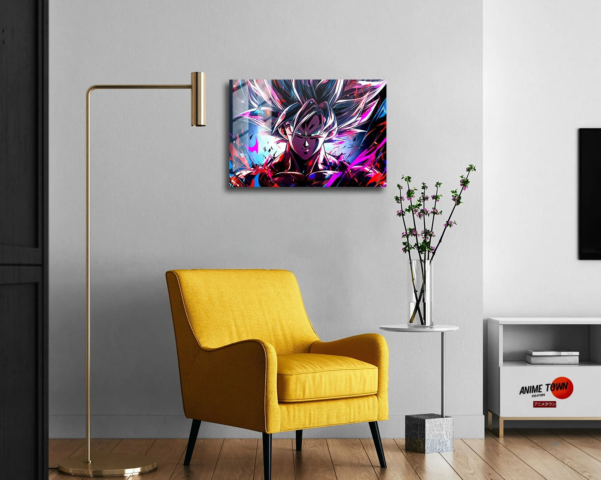 Dragon Ball Neon Goku Metal Poster