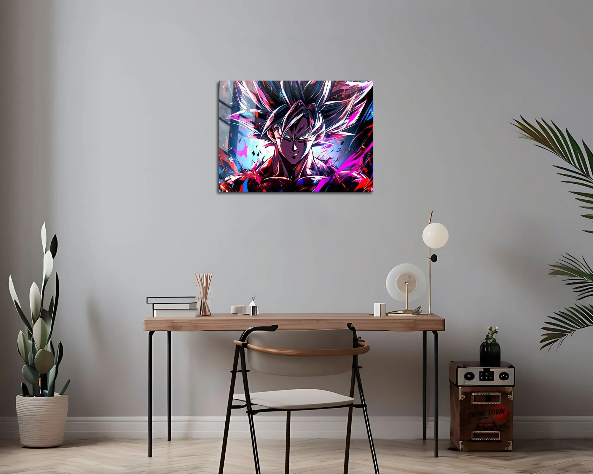 Dragon Ball Neon Goku Metal Poster