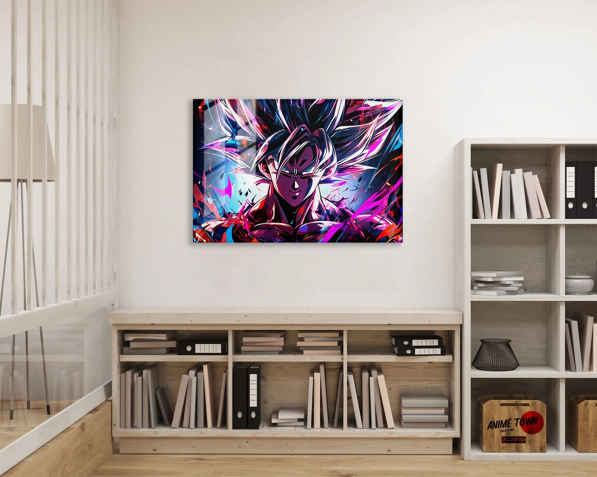 Dragon Ball Neon Goku Metal Poster