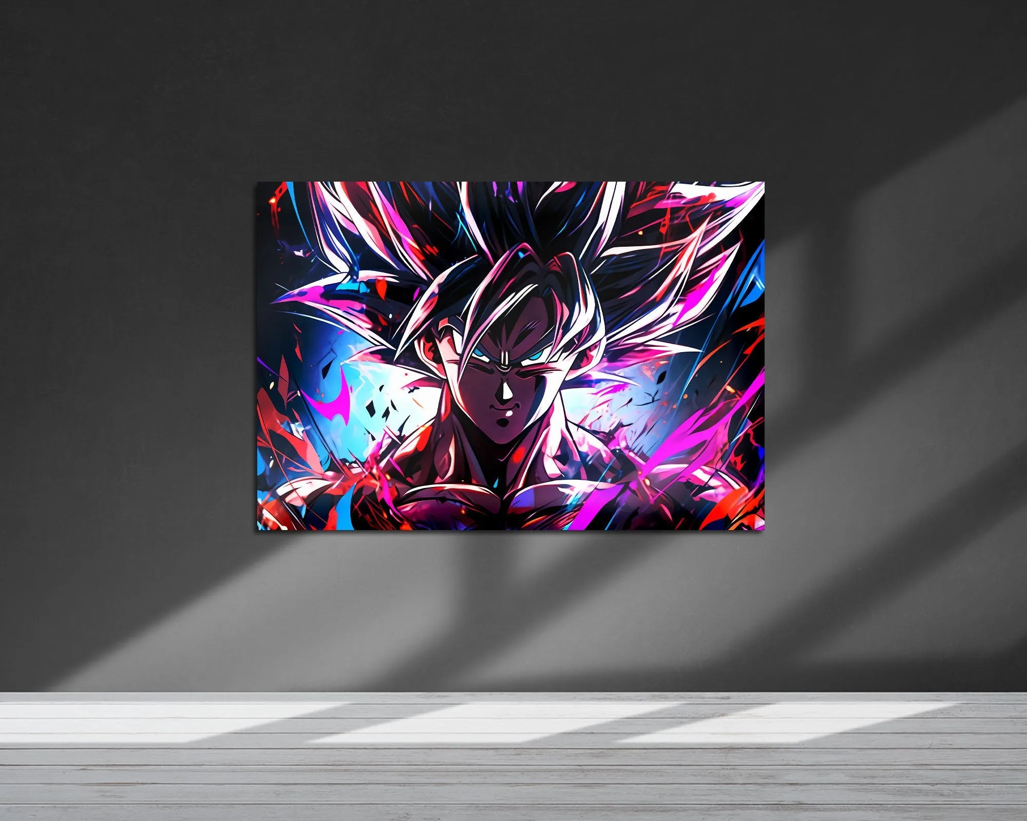Dragon Ball Neon Goku Metal Poster