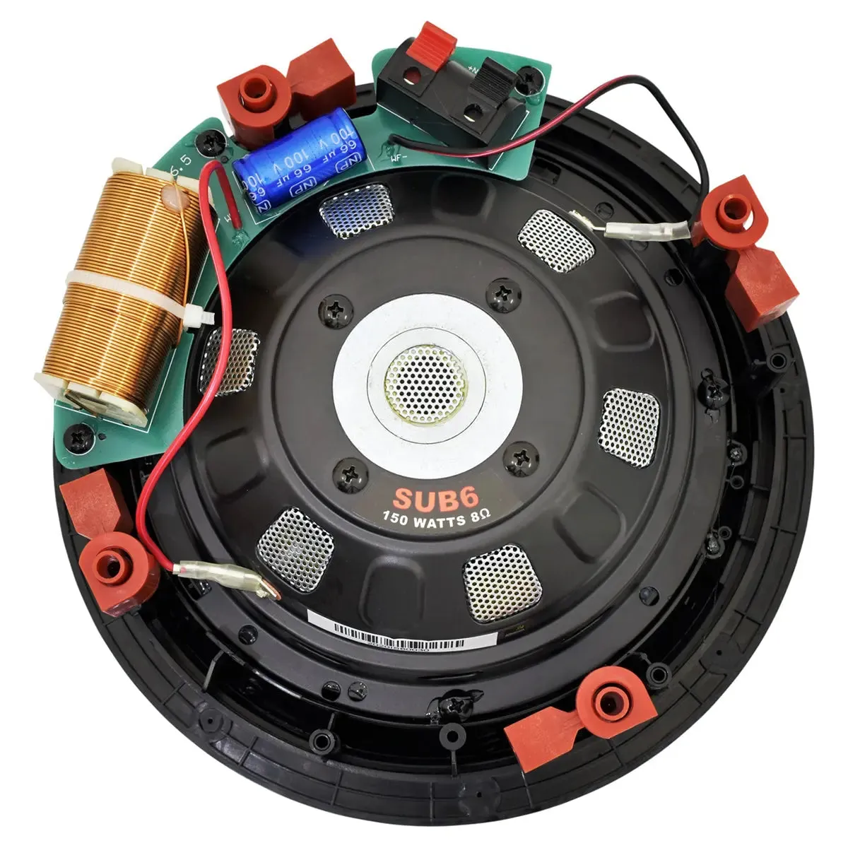 Earthquake Sound SUB6 6.5″ 8-Ohm 150-Watts MAX Passive In-Wall or In-Ceiling Subwoofer