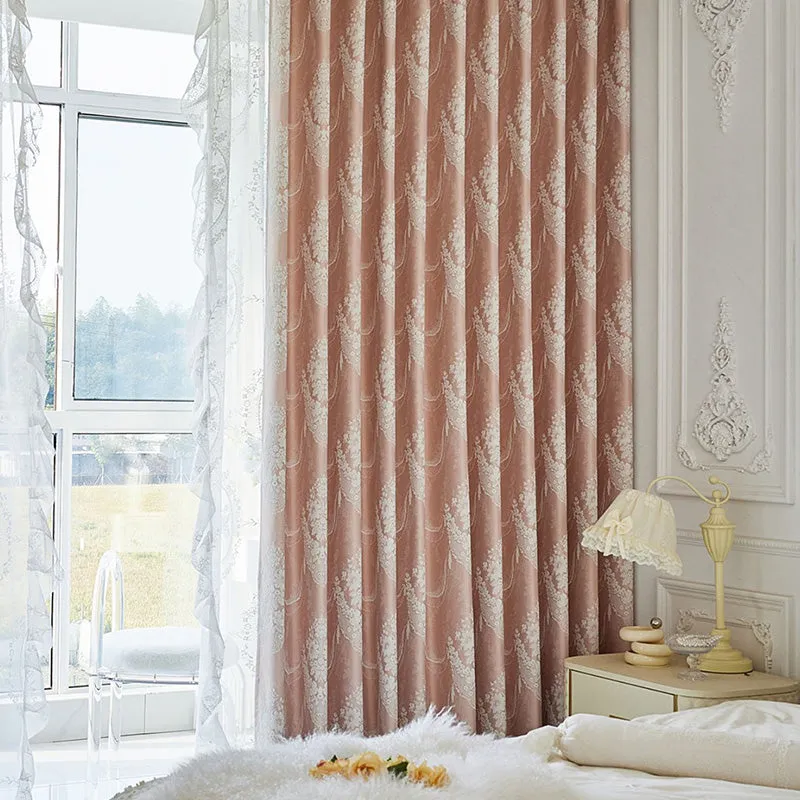 Eden Chenille Rustic Jacquard Blackout Thermal Custom Curtain