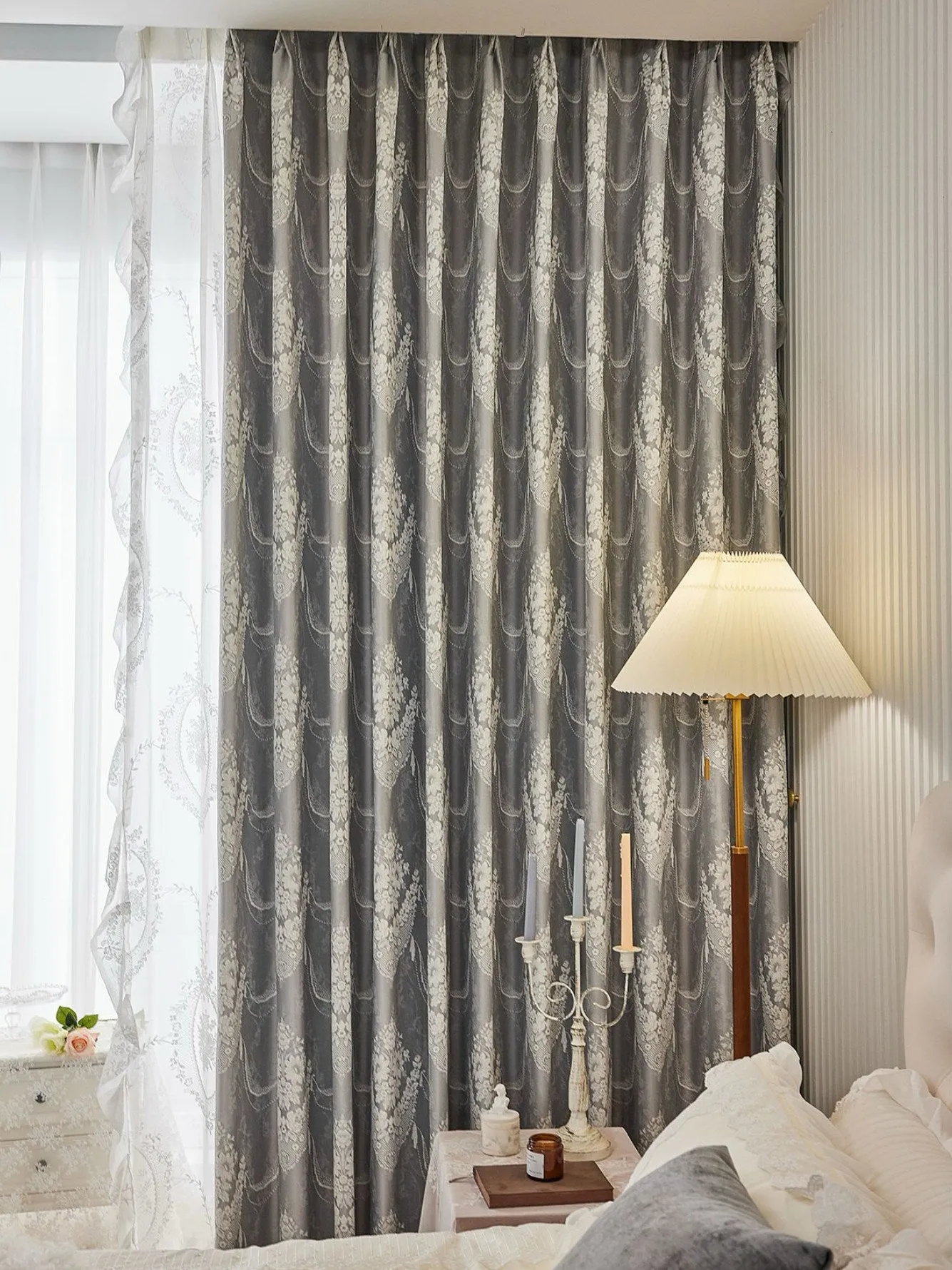 Eden Chenille Rustic Jacquard Blackout Thermal Custom Curtain