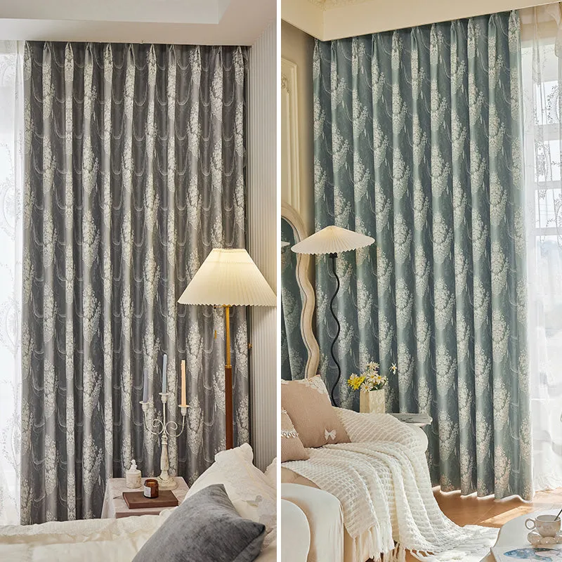 Eden Chenille Rustic Jacquard Blackout Thermal Custom Curtain