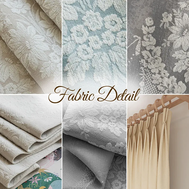 Eden Chenille Rustic Jacquard Blackout Thermal Custom Curtain