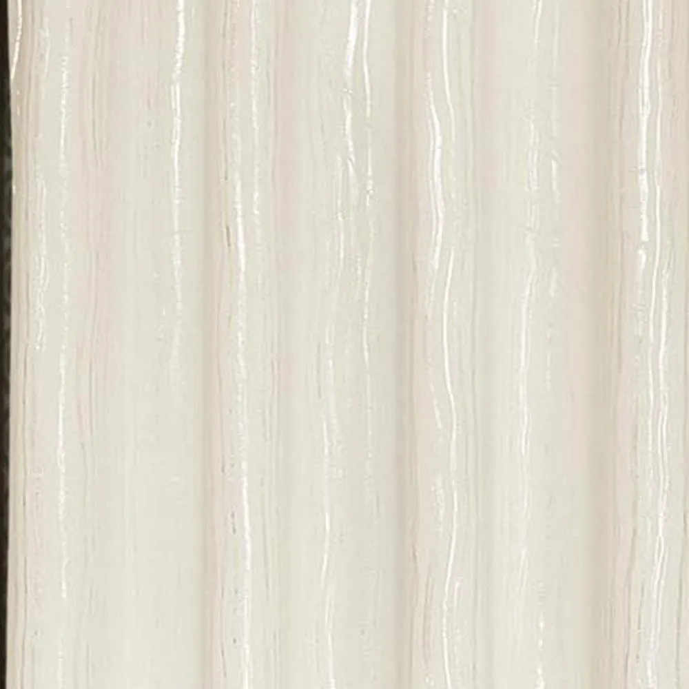 Elegant Iceland Metallic Grommet Blackout Curtain 54" x 84" Beige Rt Designers Collection