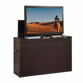 Ellis Trunk 73007 Leather Smart TV Lift Cabinet for 50 Inch Flat screen TVs