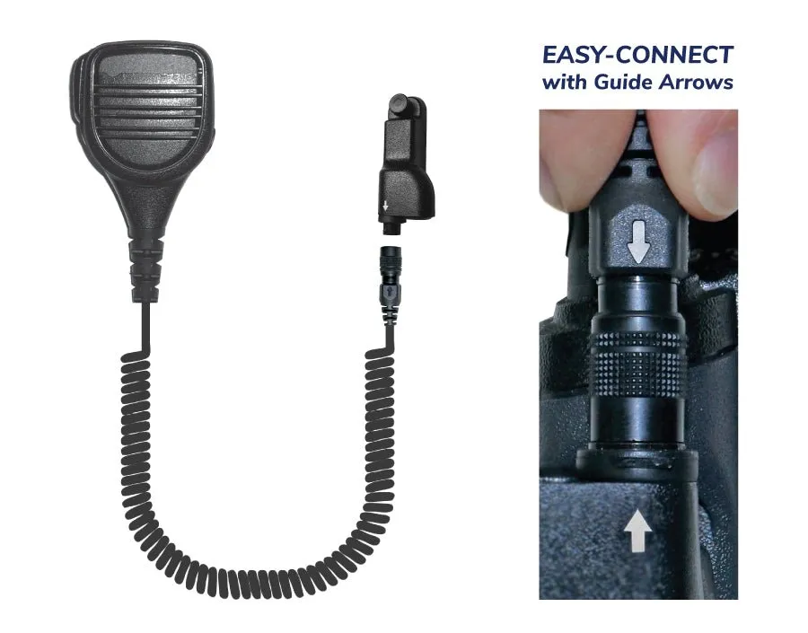 EP21R7EC Rhino Speaker Microphone fits Motorola R7 and ION