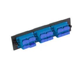 Fiber Adapter Panel, Single Mode, 6 Duplex SC Couplers