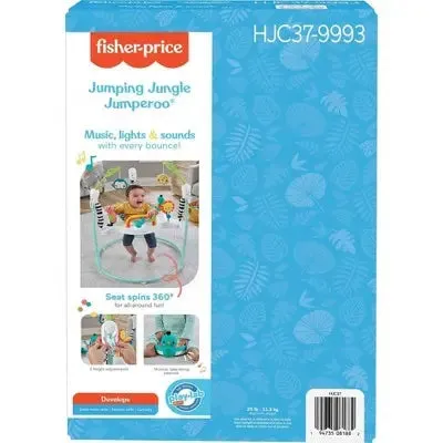 Fisher-Price Jumping Jungle Jumperoo Baby Jumper with Lights and Sound