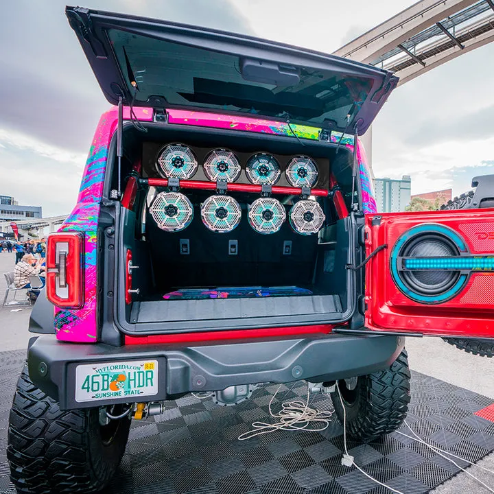 Ford Bronco 6th Gen  4-Door Overhead Bar System fits 4 x 8" speakers   2 x 6.5" Speakers and 2 x 3.78" Tweeters