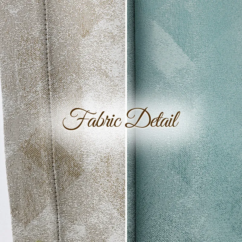 Frida Rustic Jacquard Complete Blackout Thermal Custom Curtain