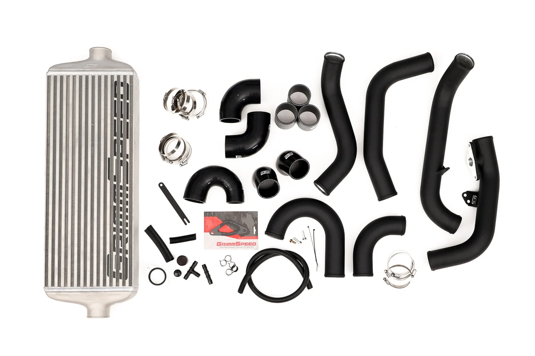 Front Mount Intercooler Kit [Inc. Black Piping] - Subaru 15-21 STI
